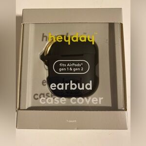 Heyday Black Earbud Case for AirPods Gen 1 & 2